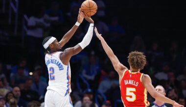 SGA is shooting 43% from 3 on 5.8 attempts per game in his last 10 games