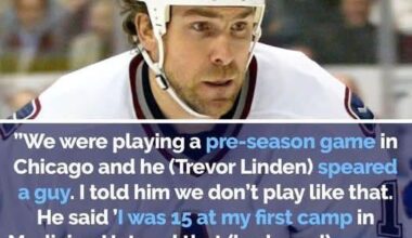 We need another Linden. Heart and soul guy. #CaptainCanuck