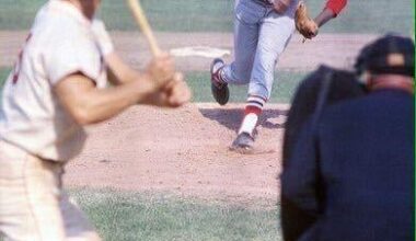 Bob Gibson delivers a pitch in the 1967 World Series. He was named World Series MVP. Gibson pitched three complete-game victories (Games 1, 4, and 7) in the series, tying Christy Mathewson's 1905 World Series record.