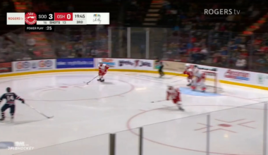 Brady Martin scores a between the legs goal on the power play