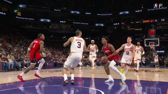 Amen Thompson scores 28, Rockets roll past Suns 114-92 despite missing star Kevin Durant