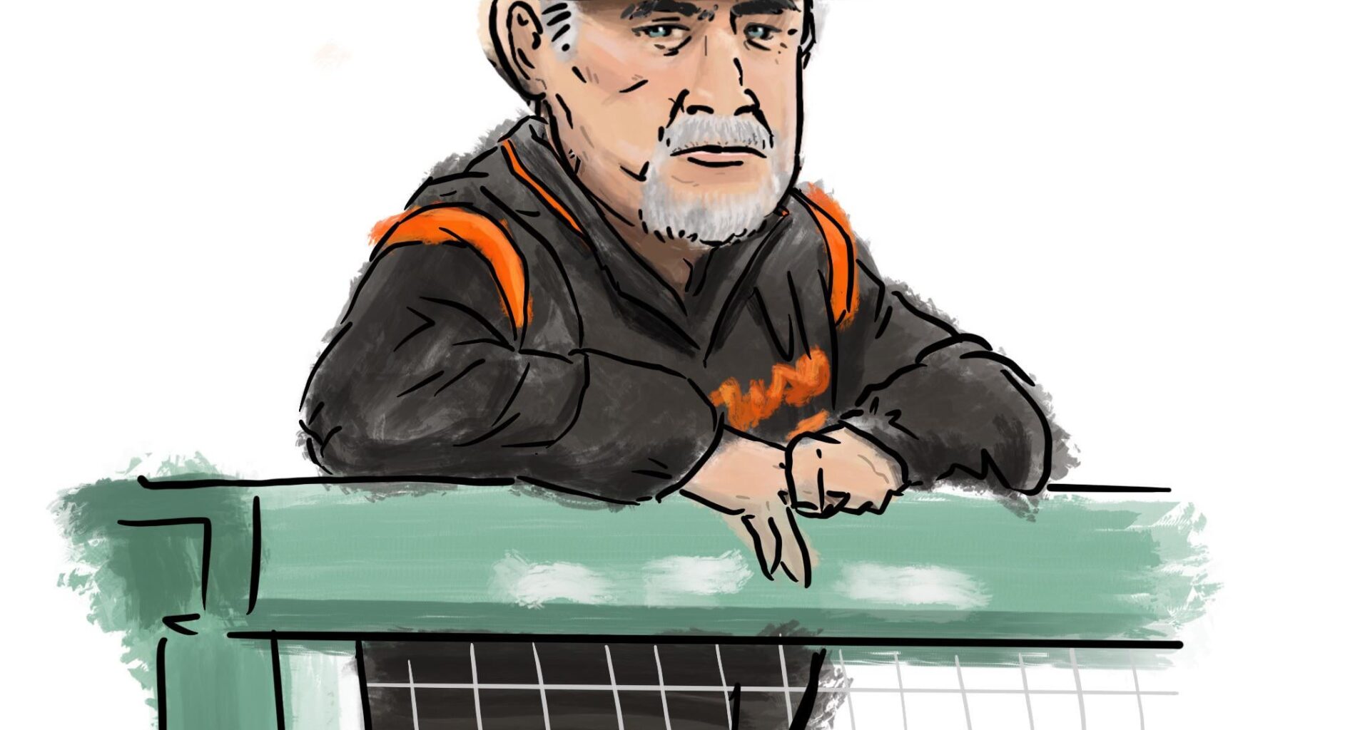 [fan art] I updated my drawing of special advisor Bruce Bochy