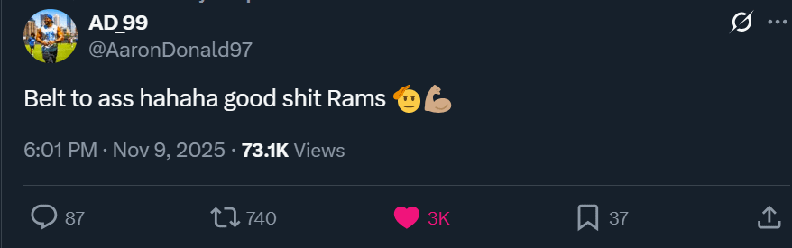 Someone likes the win today!