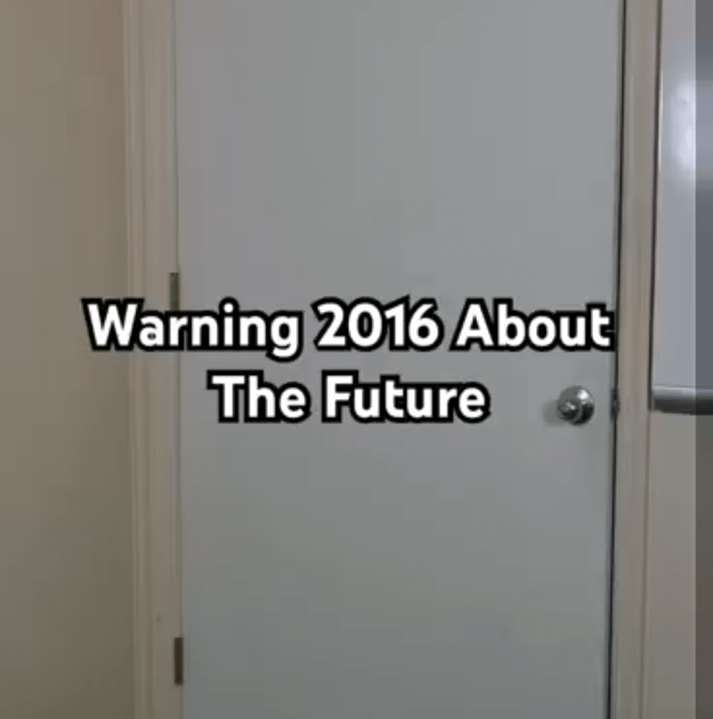 Trying to warn 2016 about the future...
