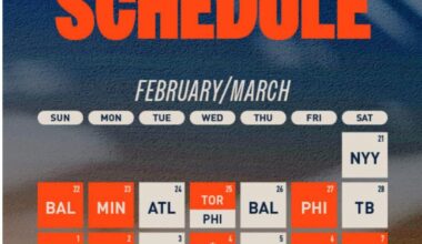 Spring Training 2026 Schedule