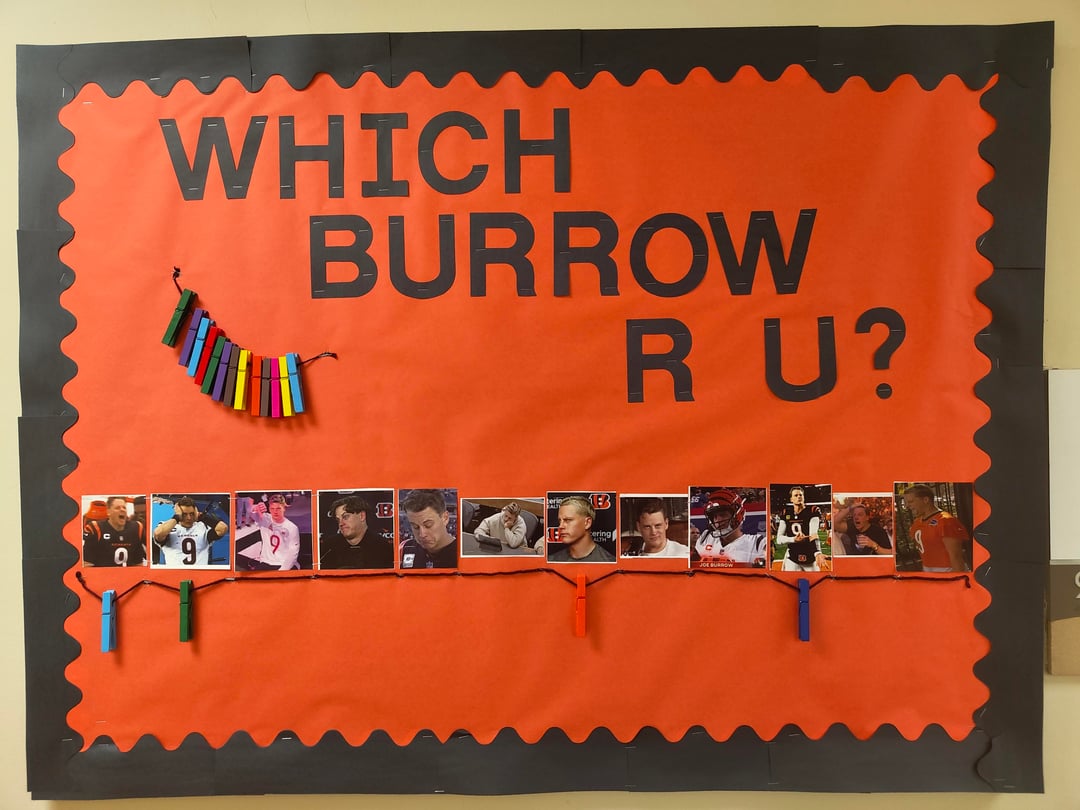 I'm a college Resident Assistant, this is my Hall's Board this month