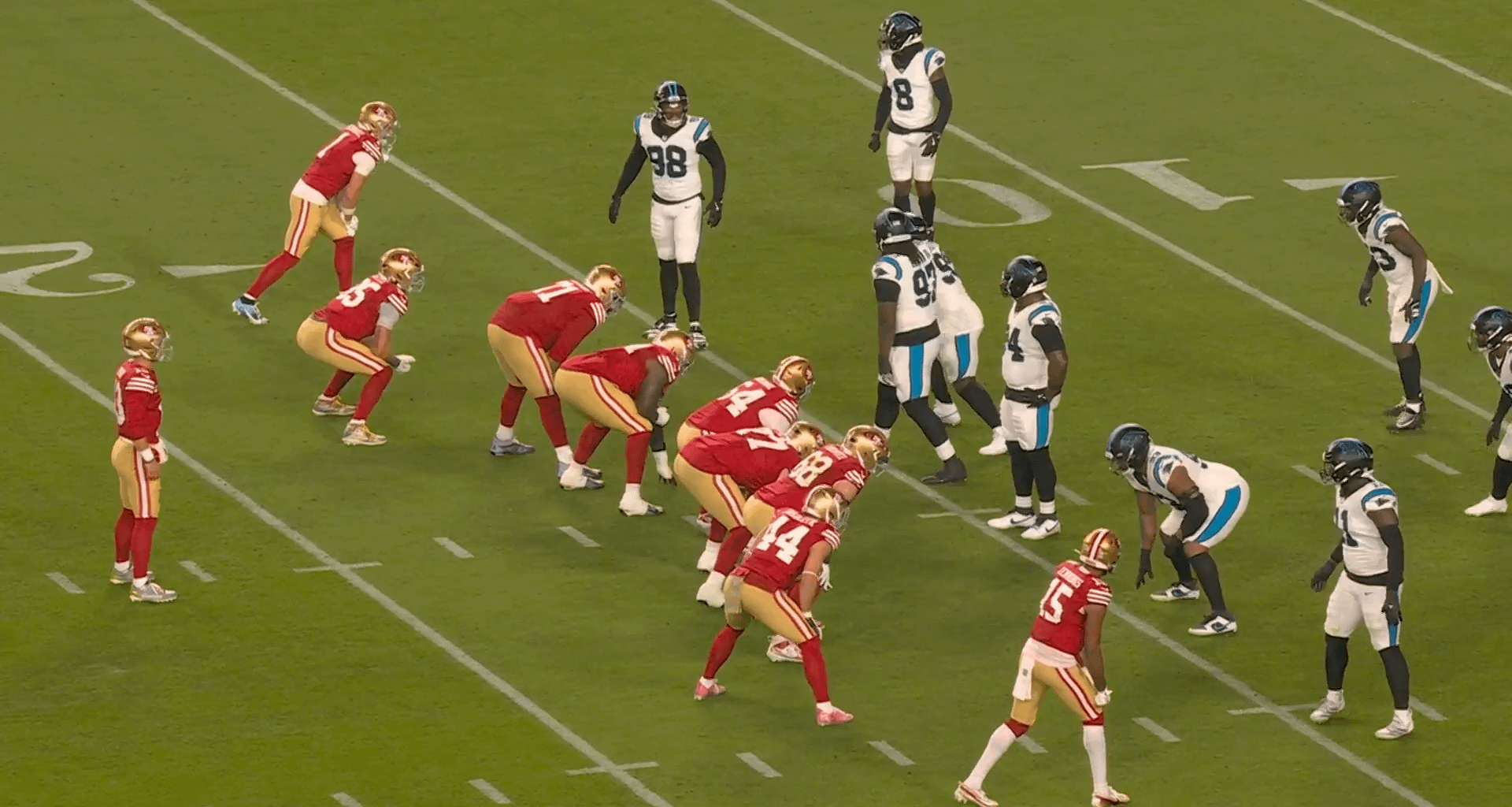 [Highlight] Panthers DE Tershawn Wharton diving effort to get off field