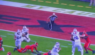 Good thing Moss wasn't out there. Might have been flagged