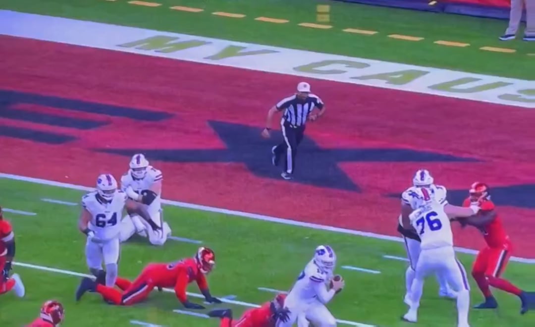 Good thing Moss wasn't out there. Might have been flagged