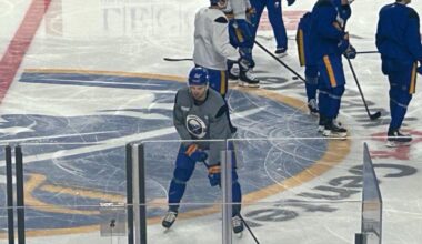 Josh Norris and Jason Zucker at practice this morning