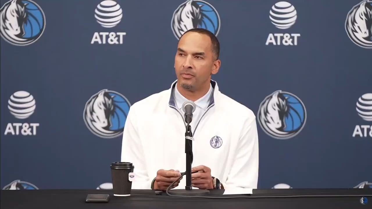 Nico Harrison at the end of his statement when he was asked in April why he shouldn’t be fired: “You’ll see next year when our team comes back, we’re going to be a competing for a championship.”