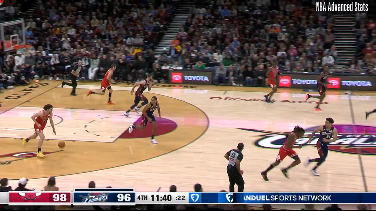 Tyson with the steal and the tough finish