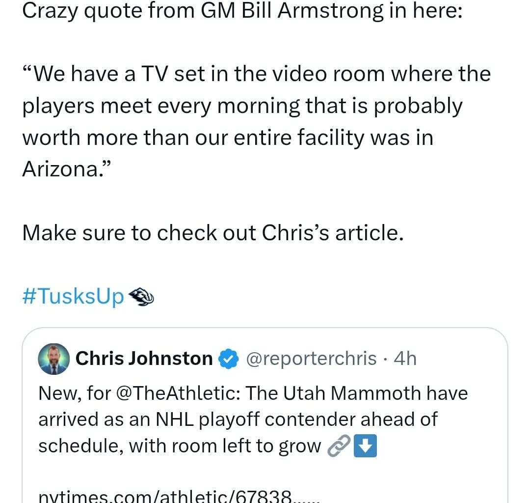 "We have a TV set in the video room...probably worth more than our entire facility was in Arizona"