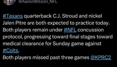 Both CJ and Pitre are expected to practice today