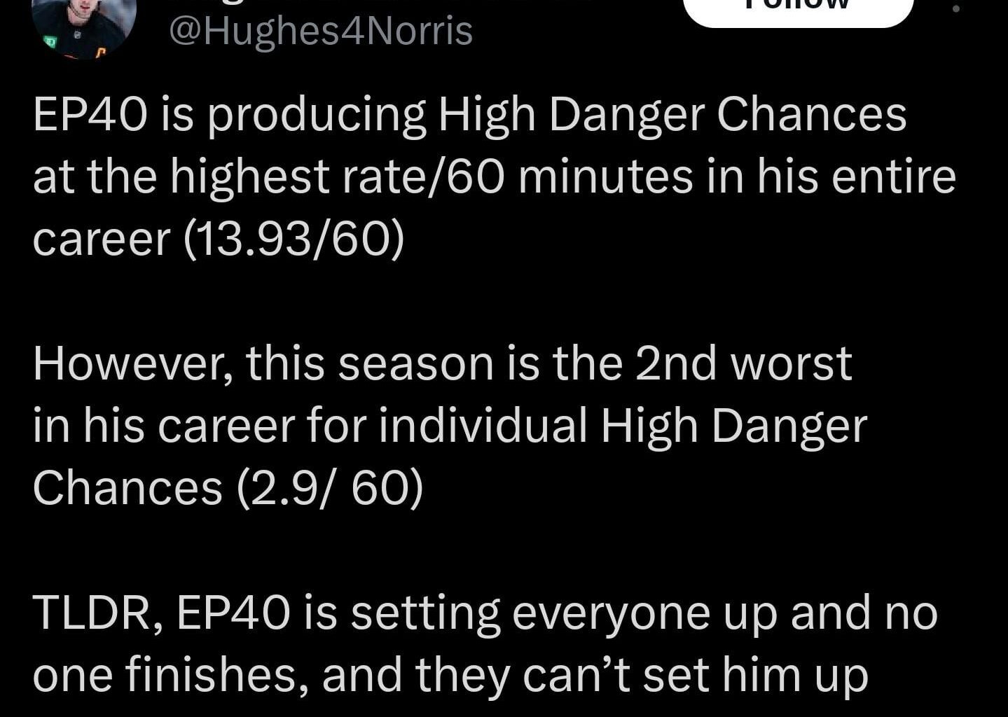 EP40 is setting everyone up and no one finishes, and they can’t set him up