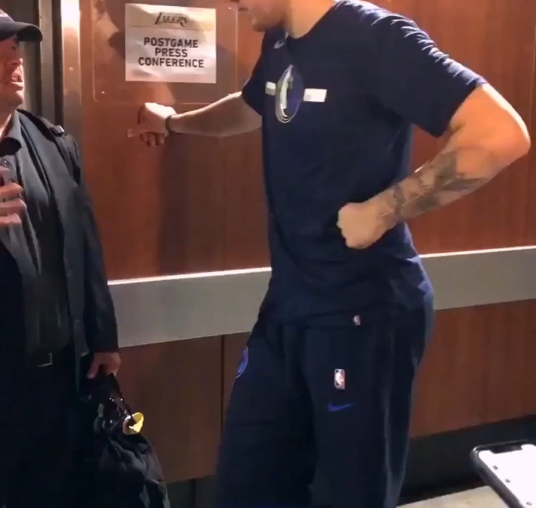 After Luka played his first game vs LeBron, he waited outside Lakers locker room, because he wanted LeBron to sign him a jersey