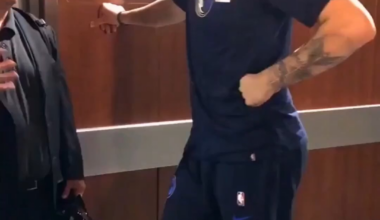 After Luka played his first game vs LeBron, he waited outside Lakers locker room, because he wanted LeBron to sign him a jersey