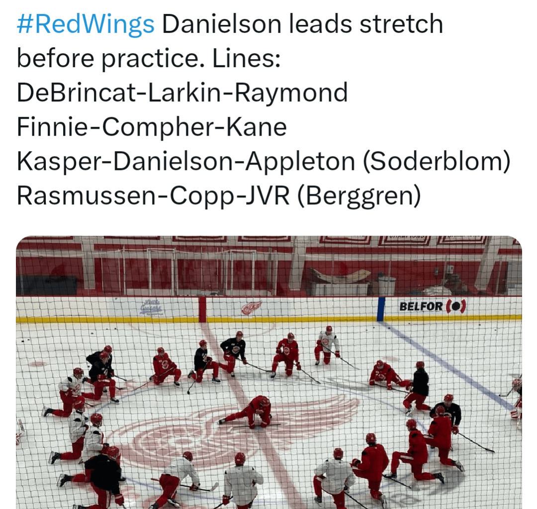 Practice lines today!