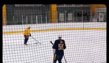 Oh blessed day. The Captain back on the ice for practice