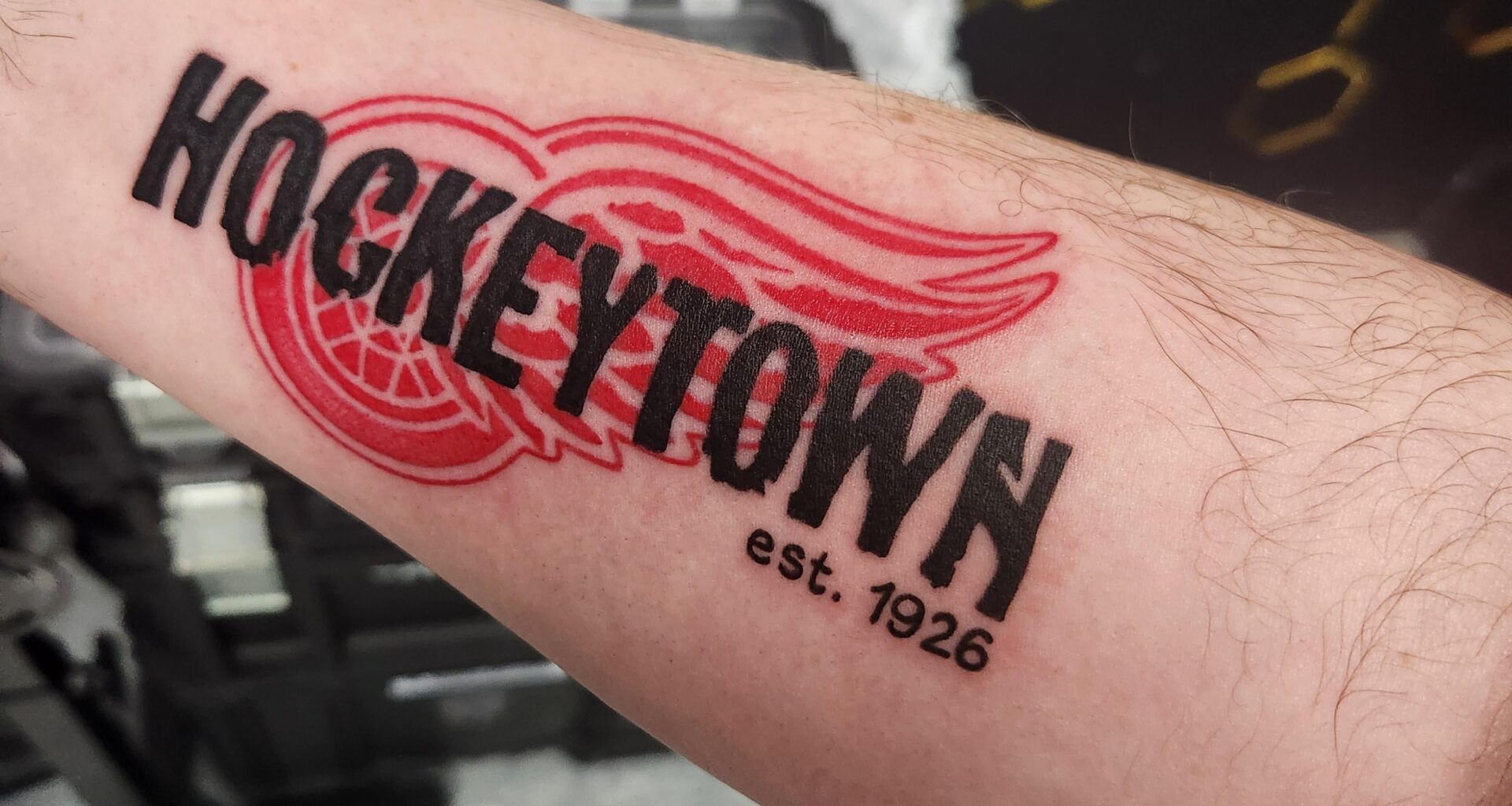 Sucks the wings lost last night. Got my first tattoo right before the game tho🤠