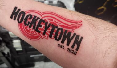 Sucks the wings lost last night. Got my first tattoo right before the game tho🤠
