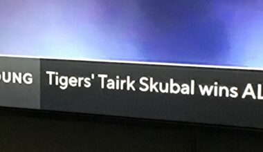 CBS Cy Young Award scroll