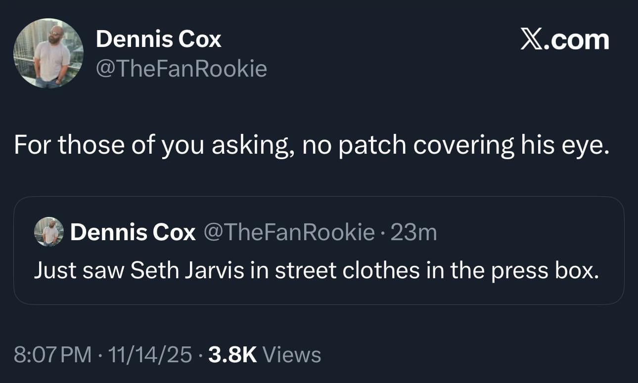 Jarvis in street clothes no eye patch