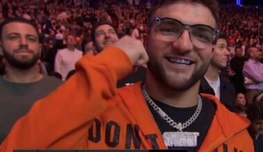 Cam Scattebo Ringside at MSG