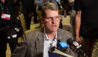 [Harbaugh] "The Offensive Line doesn’t need any other position to be good. Every other position needs the Offensive Line to be good." 20 months later, the Chargers have by far the worst offensive line in the league, and Herbert takes more hits than a punching bag.