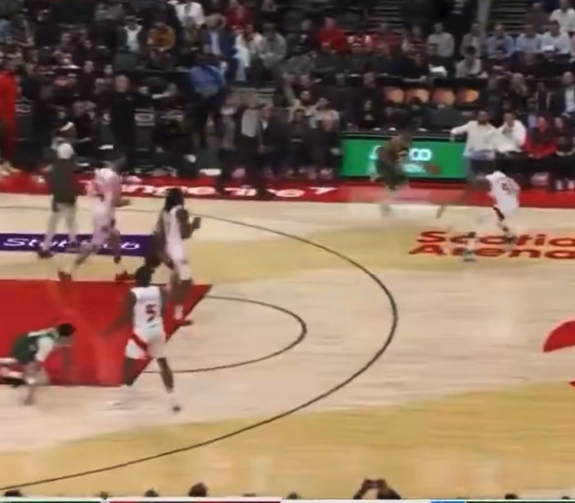 The most egregious of the many ridiculous no-calls from last night