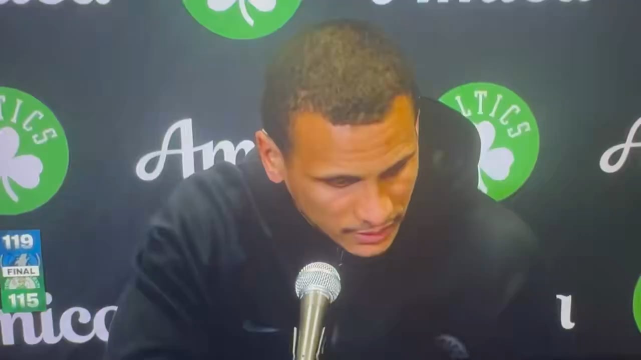 [Washburn] Re the tackle by DiVincenzo on Derrick that wasn't called, Joe: “It was 1st & 10, 1 of their guys had a great tackle on Derrick there on the sideline for a tackle for loss. That was really good by them so our offensive line's gotta do a better job of winning in the trenches”