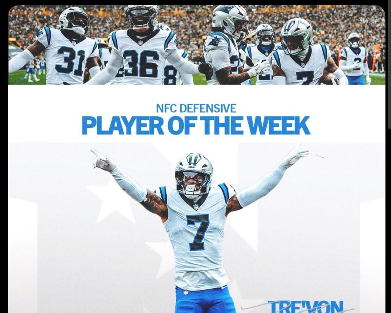 [Panthers] Moehrig named NFC Defensive POW