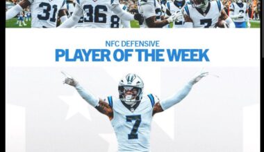 [Panthers] Moehrig named NFC Defensive POW
