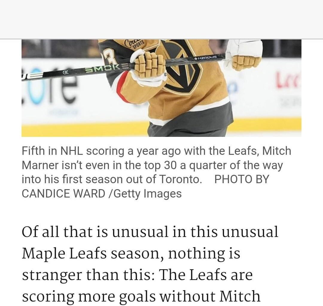Found this in a news article today from Toronto sun...