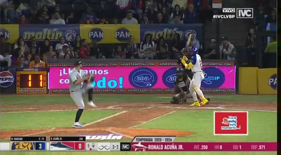 Ronald Acuña Jr Sends One Deep in his First Home Run of the Venezuelan Winter League!