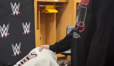 Dominik Mysterio is welcomed home with some gear from Padres! ⚾️ Survivor Series