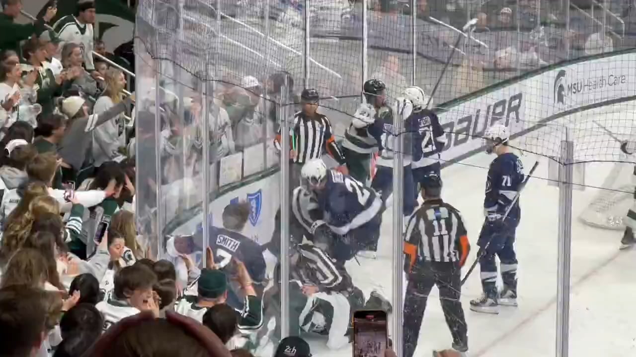 Ryker Lee got a game misconduct