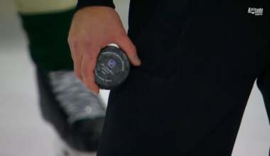 Gabriel Landeskog's game tying goal against Wild on 11-28-2025. Puck-drop to goal plus replay