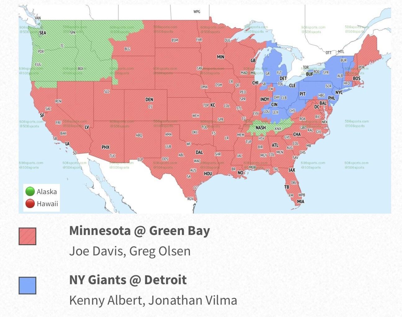 Coverage map week 12