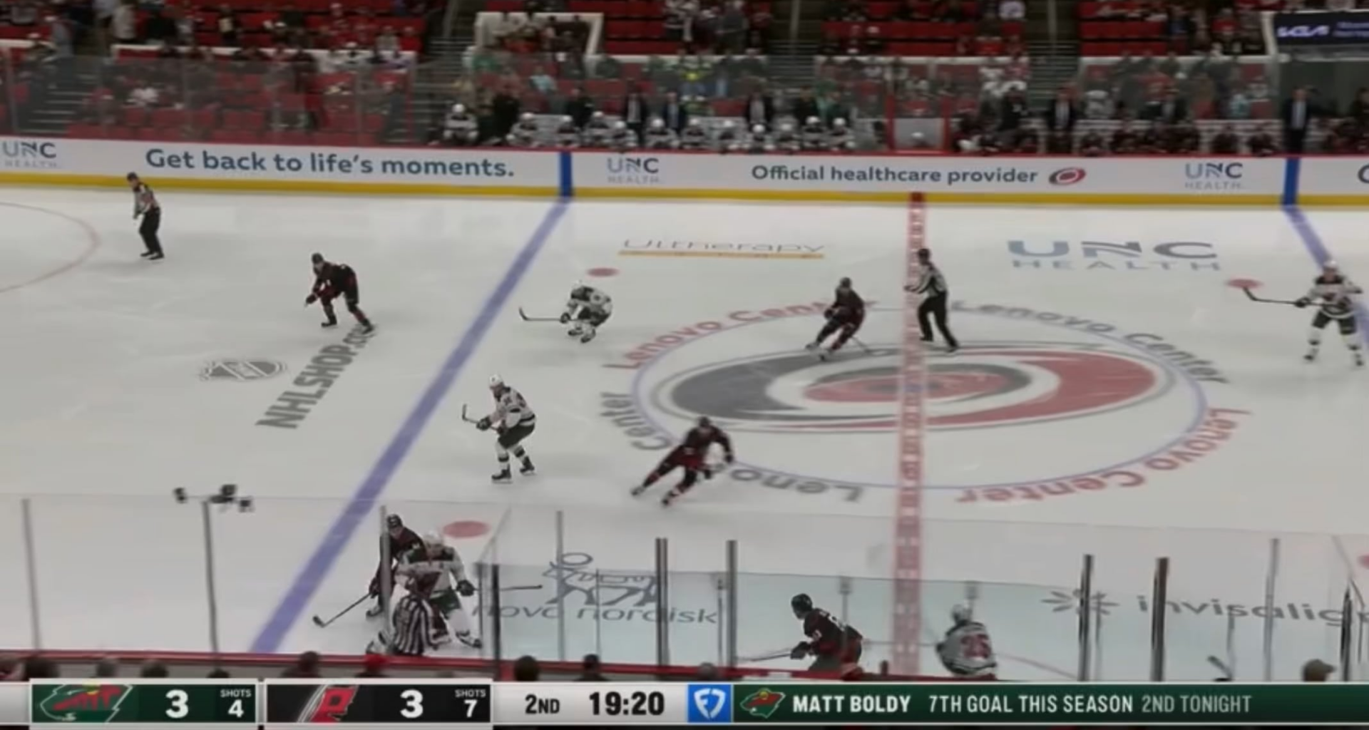 EHLERS with his second for the Canes - beautiful setup by Blake