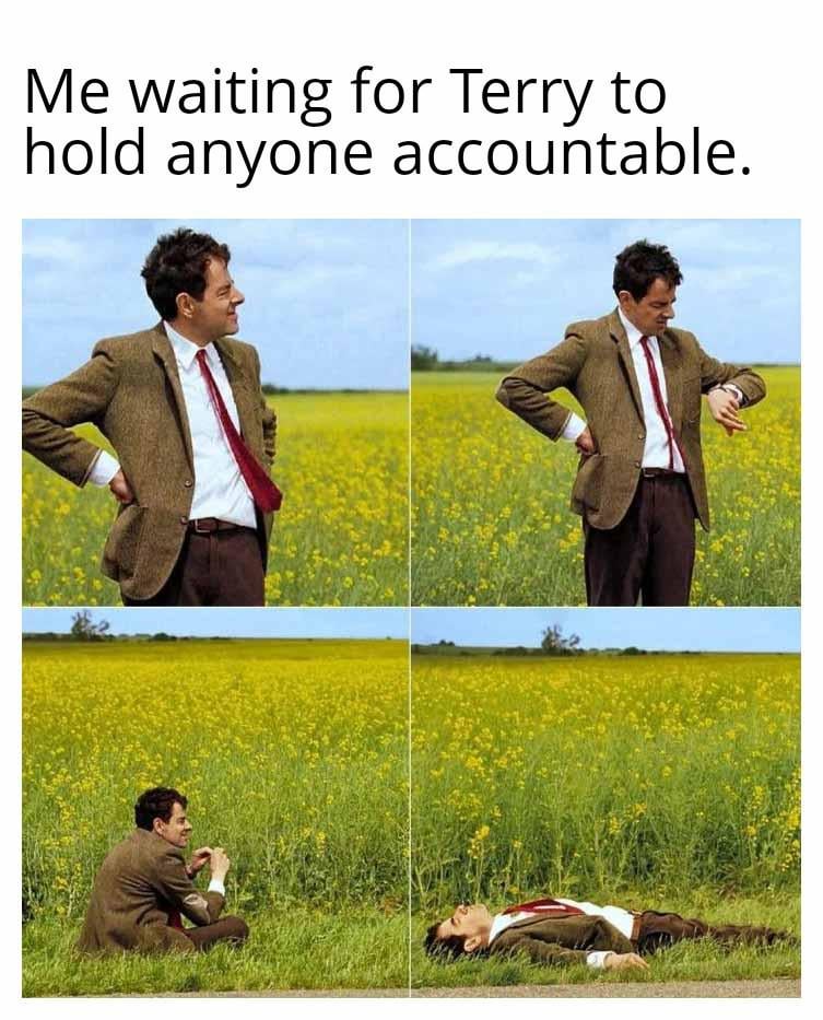 We're going to be here a while.