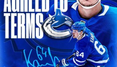 General Manager Patrik Allvin announced today that the #Canucks  have agreed to terms with forward David Kämpf on a one year, $1.1 million contract. [@Canucks on X]