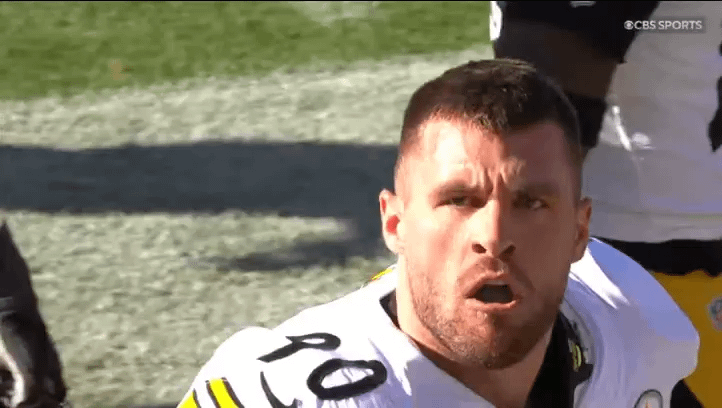 [Highlight] JJ Watt reacting to TJ Watt passing his sack total: "I'm gonna put the pads back on. This is preposterous."