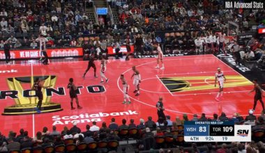 Our perimeter defense looks hilarious without Sarr there to clean up their mistakes