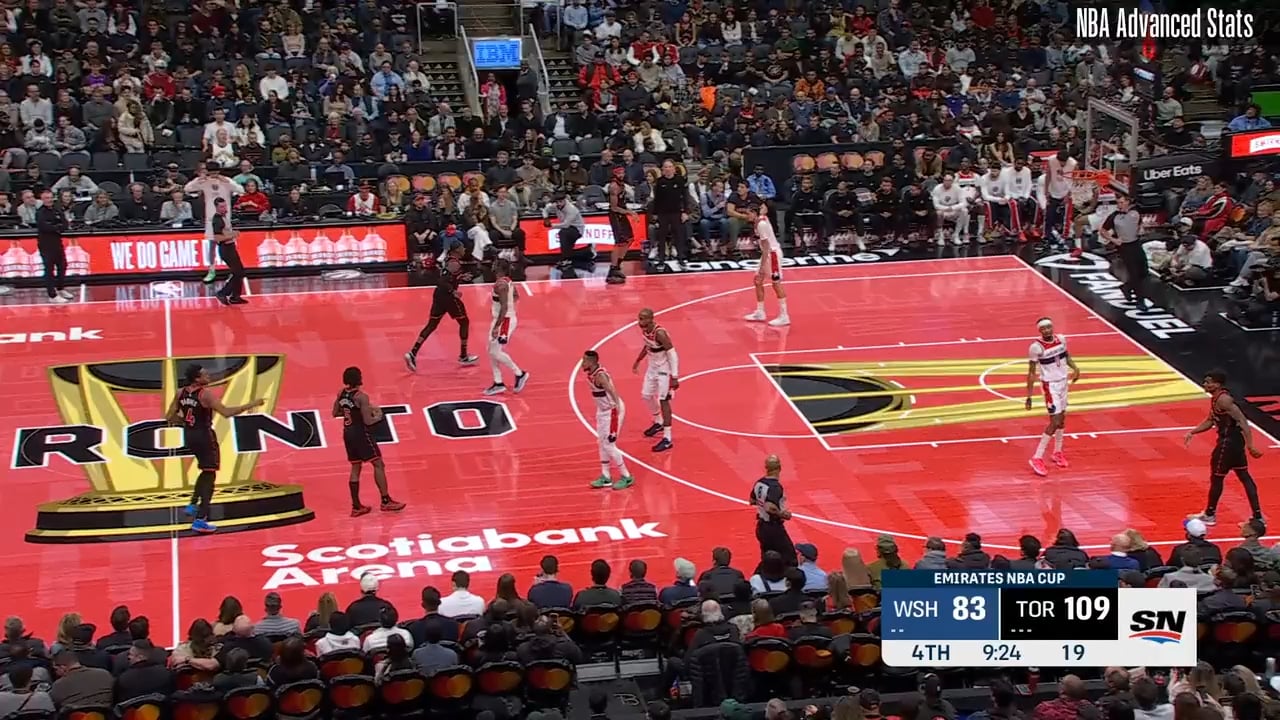 Our perimeter defense looks hilarious without Sarr there to clean up their mistakes