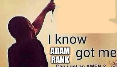 Adam rank is always picking us to win, regardless of the record