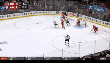 Beckett Sennecke dekes a Devils defender out of his skates and nearly scores one of the best goals of the year