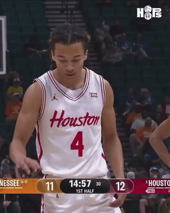 Houston freshman Kingston Flemings showed out vs Tennessee: 25 PTS | 4 REB | 3 AST
