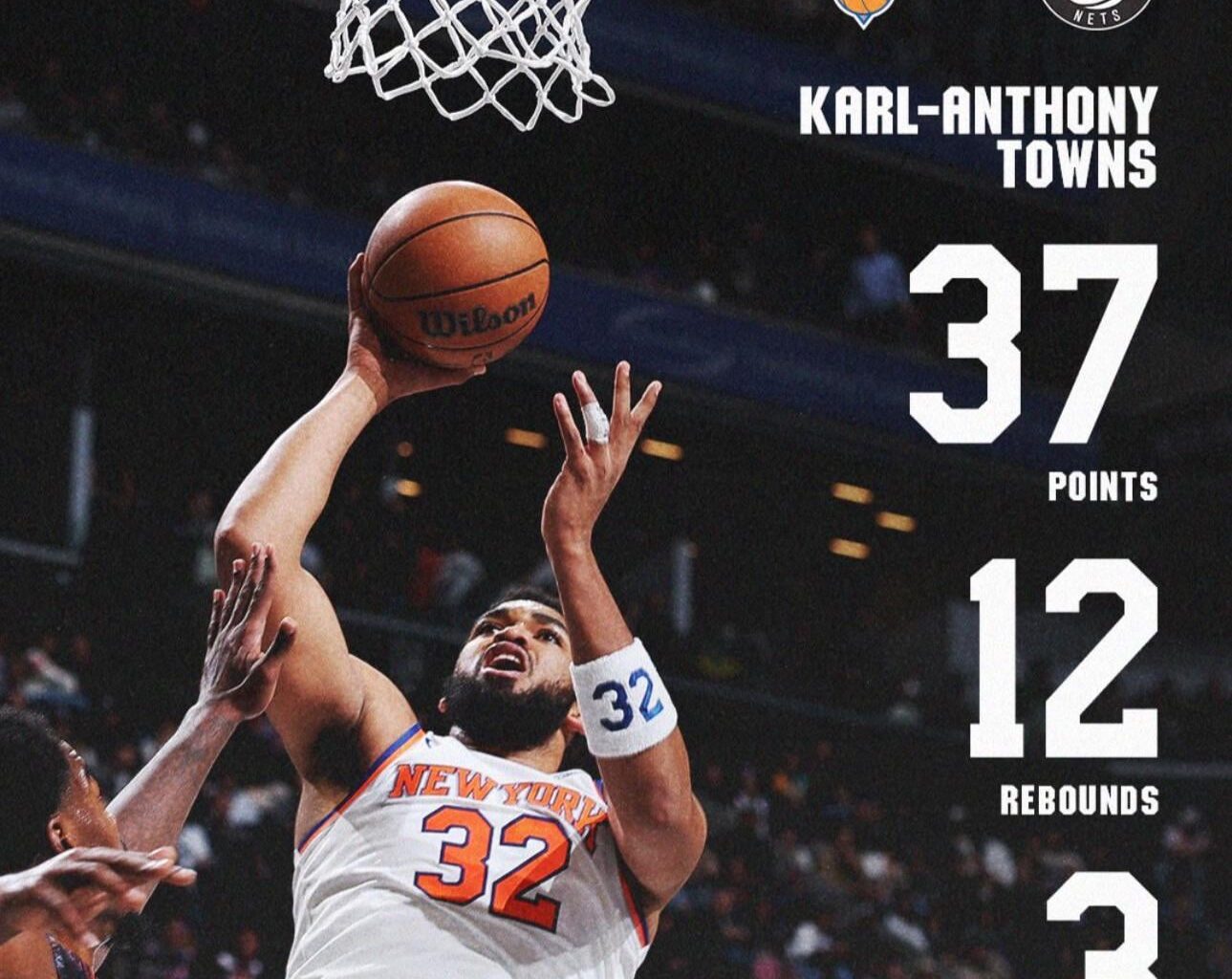 KAT vs Nets.  Best in show performance.  🏆