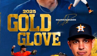 Congrats to Mauricio Dubón, 2025 Gold Glove Winner.
